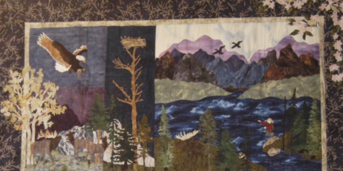 Wilderness quilt detail
