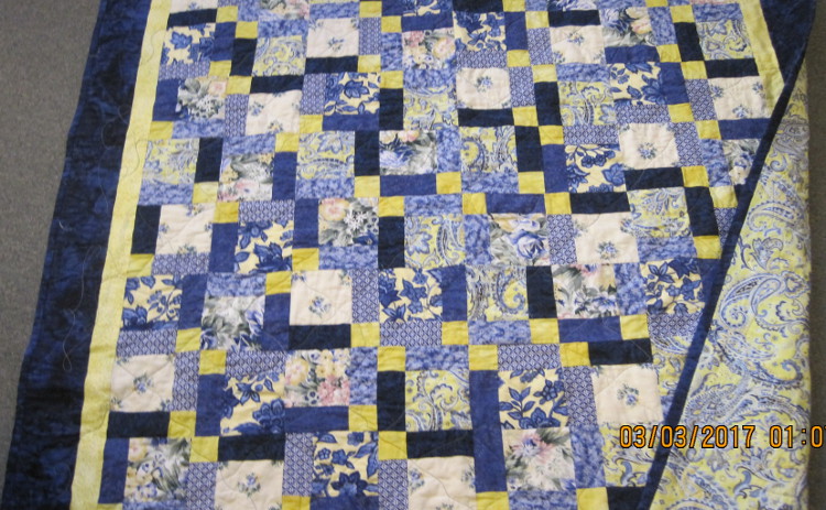 Disappearing Nine Patch quilt #6-1102