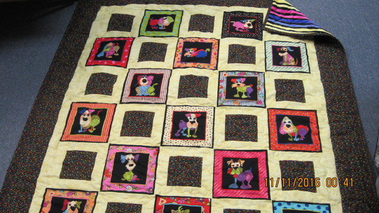 Happy Dogs quilt #6-1306