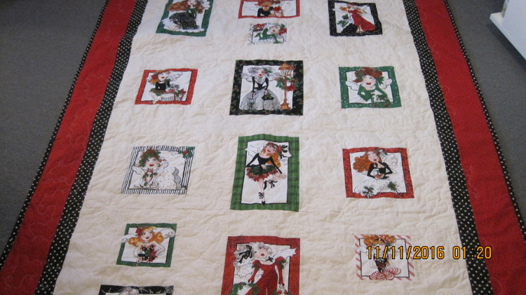Christmas Fairies quilt #6-1308