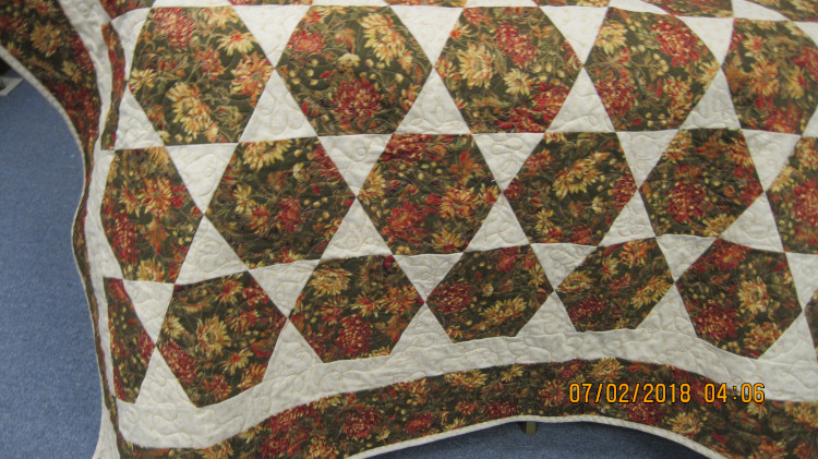 Hexagon quilt #6-1340