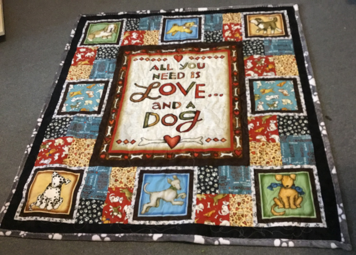 Love and a Dog quilt #06-1579