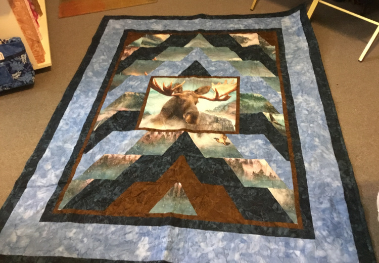 Mountain Moose quilt, #06-1583