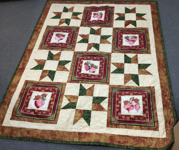 Stars, Flowers, and Ornaments quilt