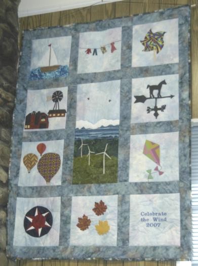 Windpower wall quilt #6-749