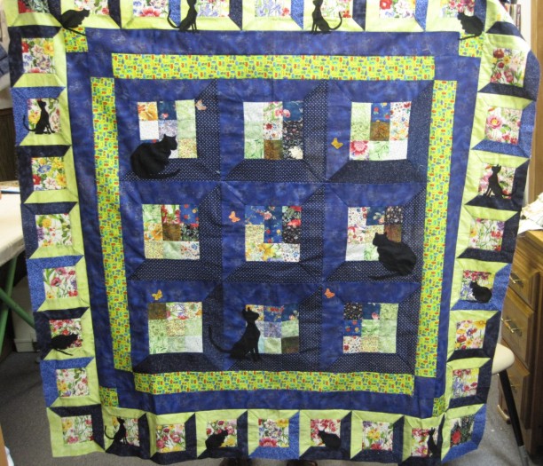 Progressive class quilt (cats)