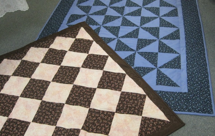 Two raffle quilts