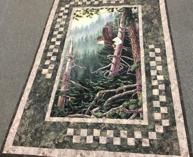 Eagle panel quilt