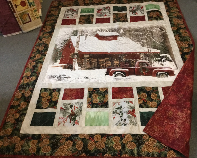Snowy Cabin quilt, #06-1590