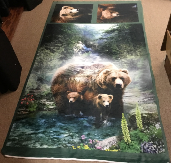 Cuddle bear panel