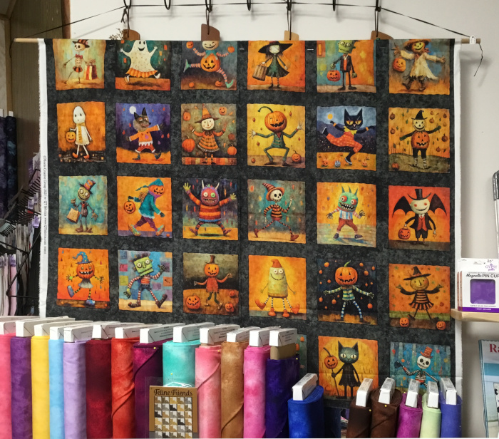 New Halloween panel from QT fabrics