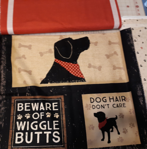 WiggleButts Panel and Coordinating Fabrics