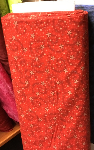 Red wide backing fabric